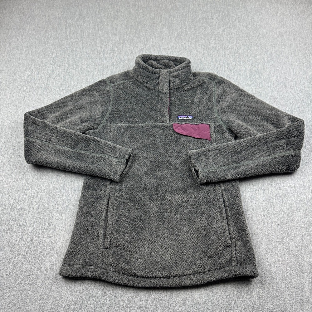 Patagonia Pullover Women Small Gray Re-Tool Snap-T Fleece Outdoor Cozy Top 25443